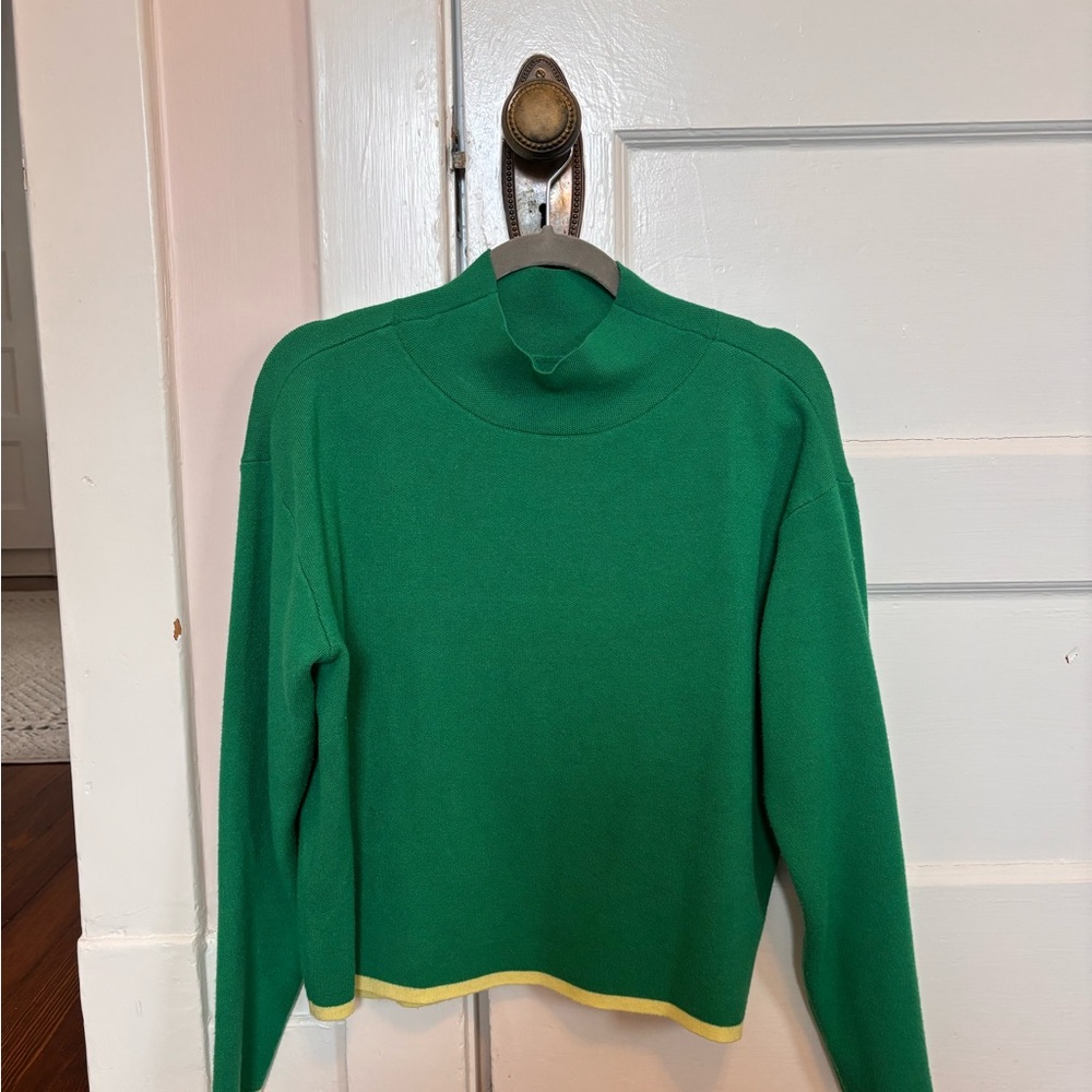 Maeve Carys Mockneck Sweater - Green